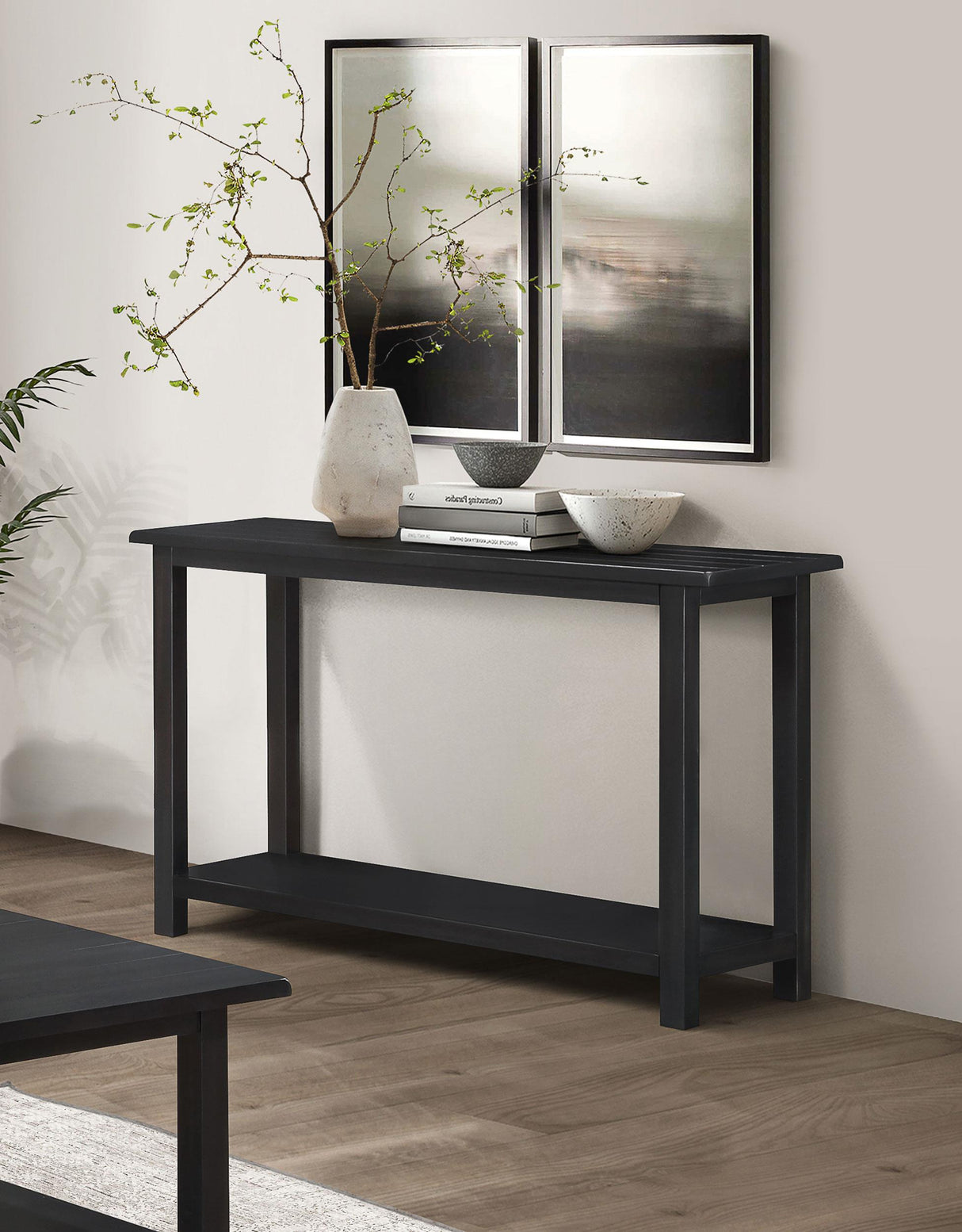 Payne Java Wood Entryway Sofa Console Table from Coaster - Luna Furniture