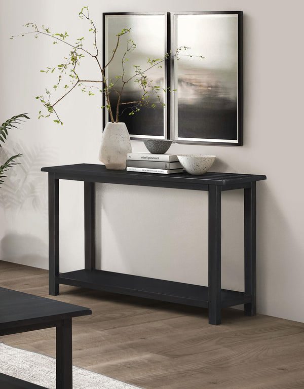 Payne Java Wood Entryway Sofa Console Table