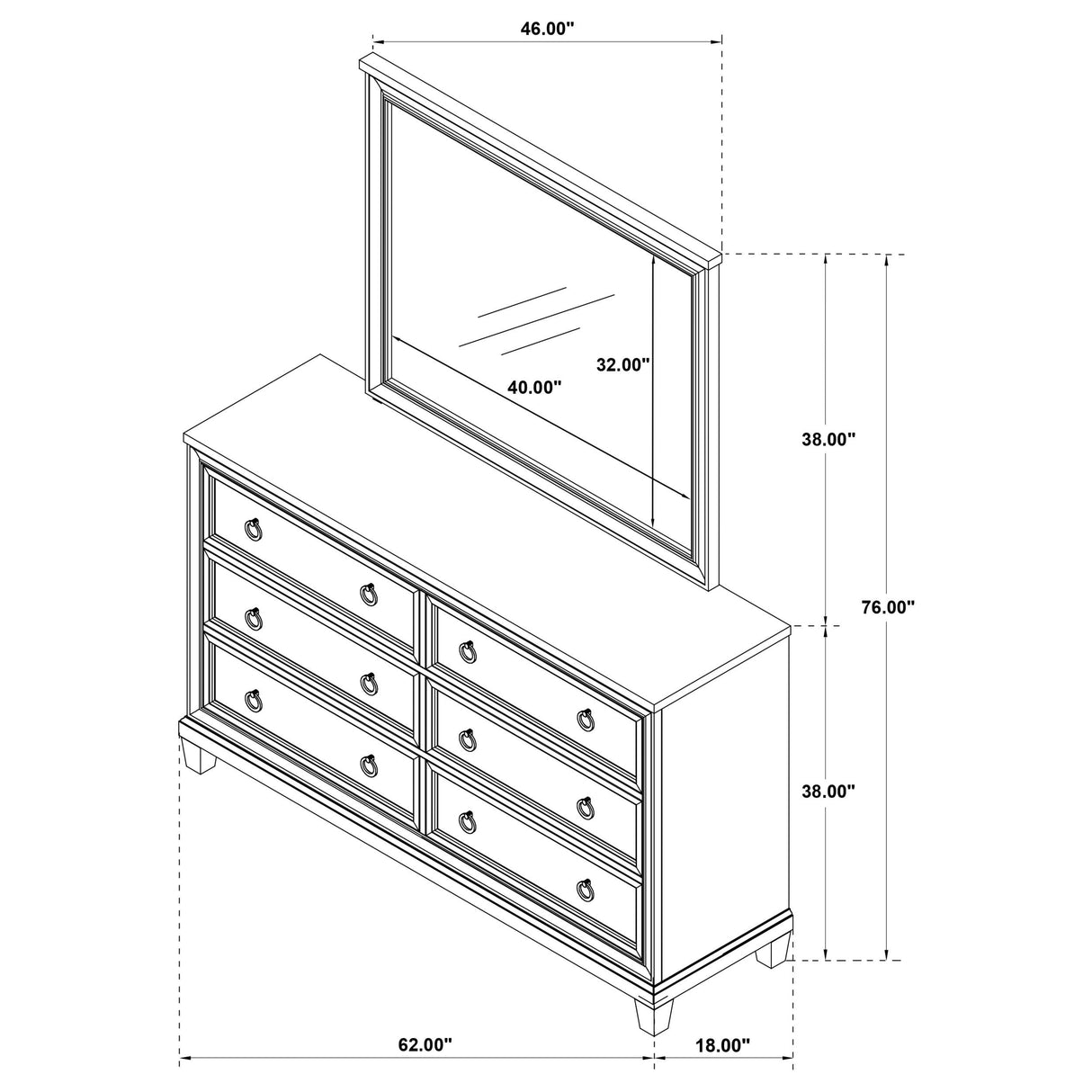 Pembroke Washed Oak Bedroom Set from Coaster - Luna Furniture