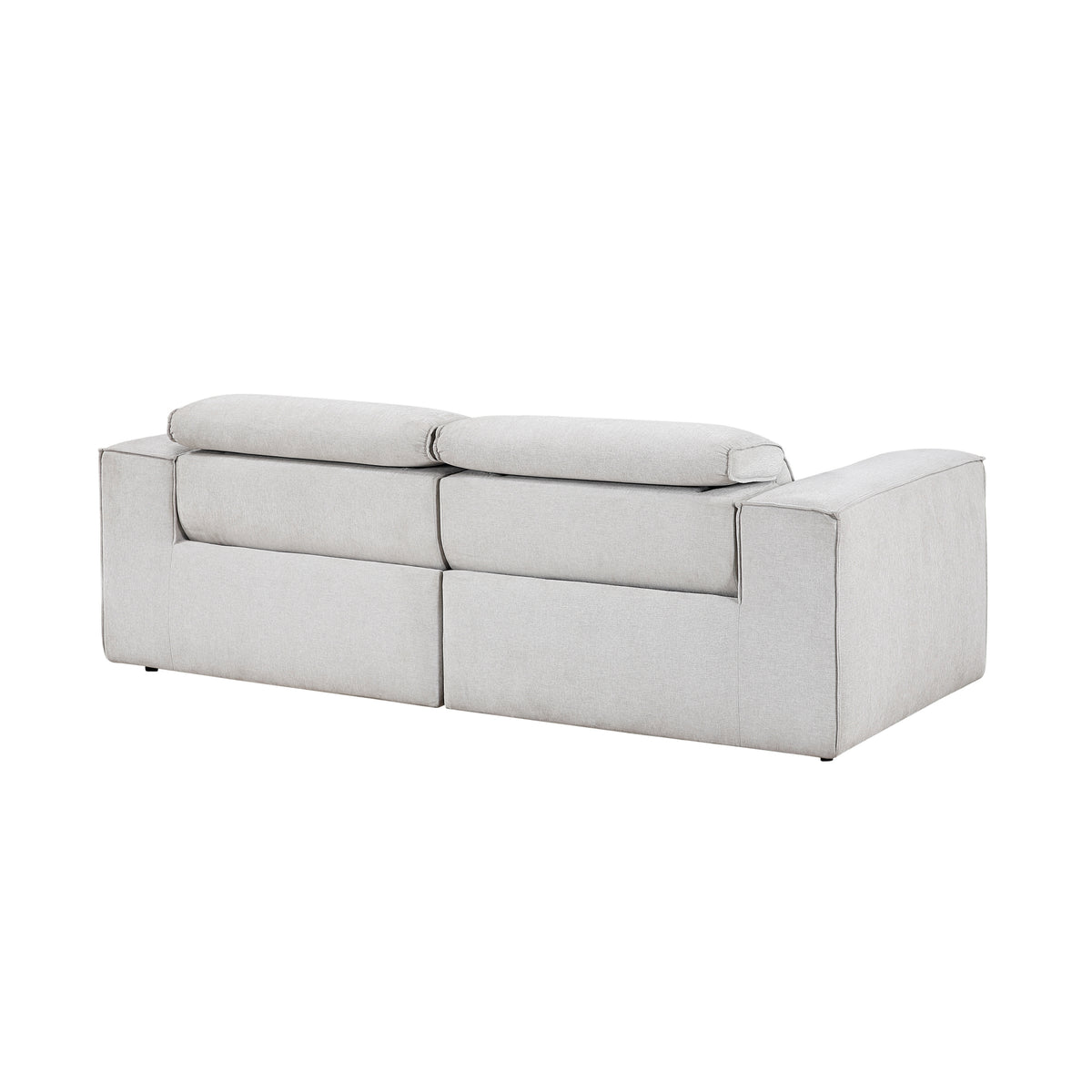 Phoebe Light Gray Power Double Reclining Living Room Set from Homelegance - Luna Furniture