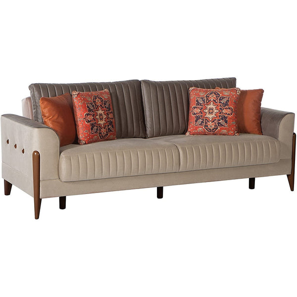 Piero Hande Beige 3-Seat Sleeper Sofa