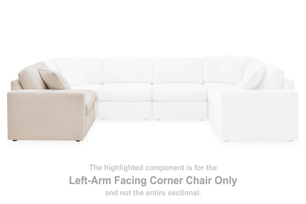 Pillar Peak Oyster Left-Arm Facing Corner Chair