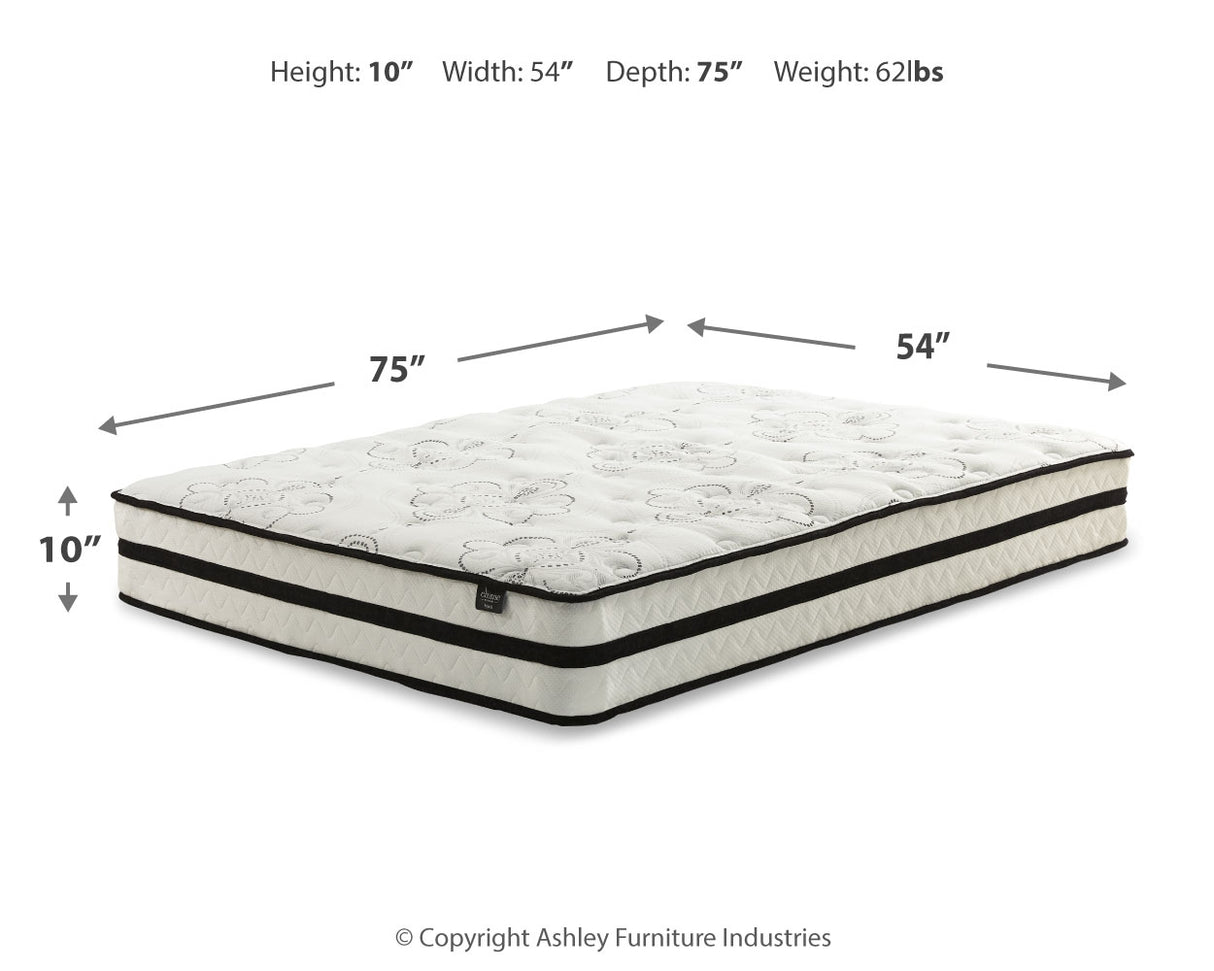 Piperton Full Platform Bed with Mattress in White from Ashley - Luna Furniture