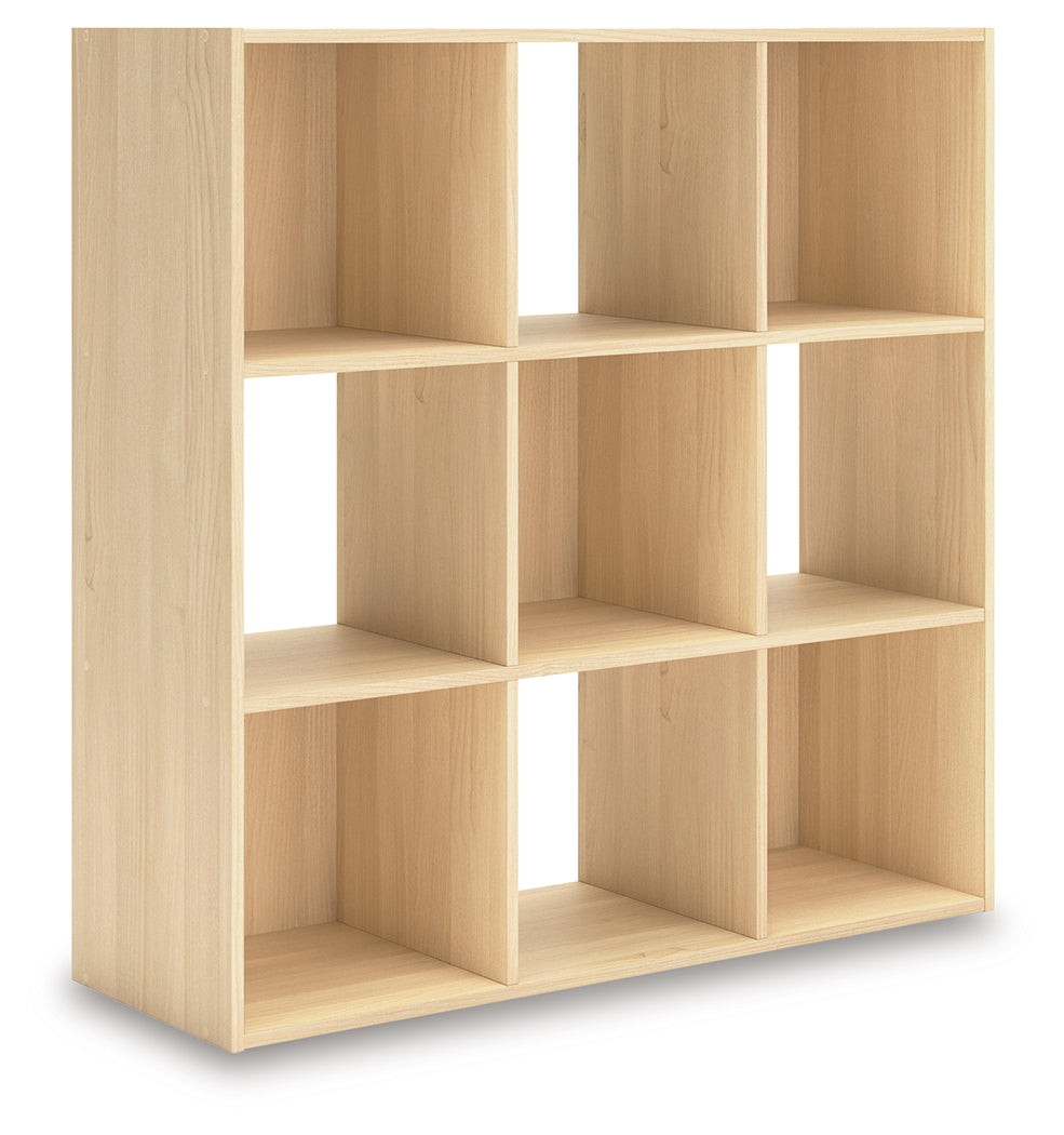 Piperton Tan Nine Cube Organizer from Ashley Furniture - Luna Furniture