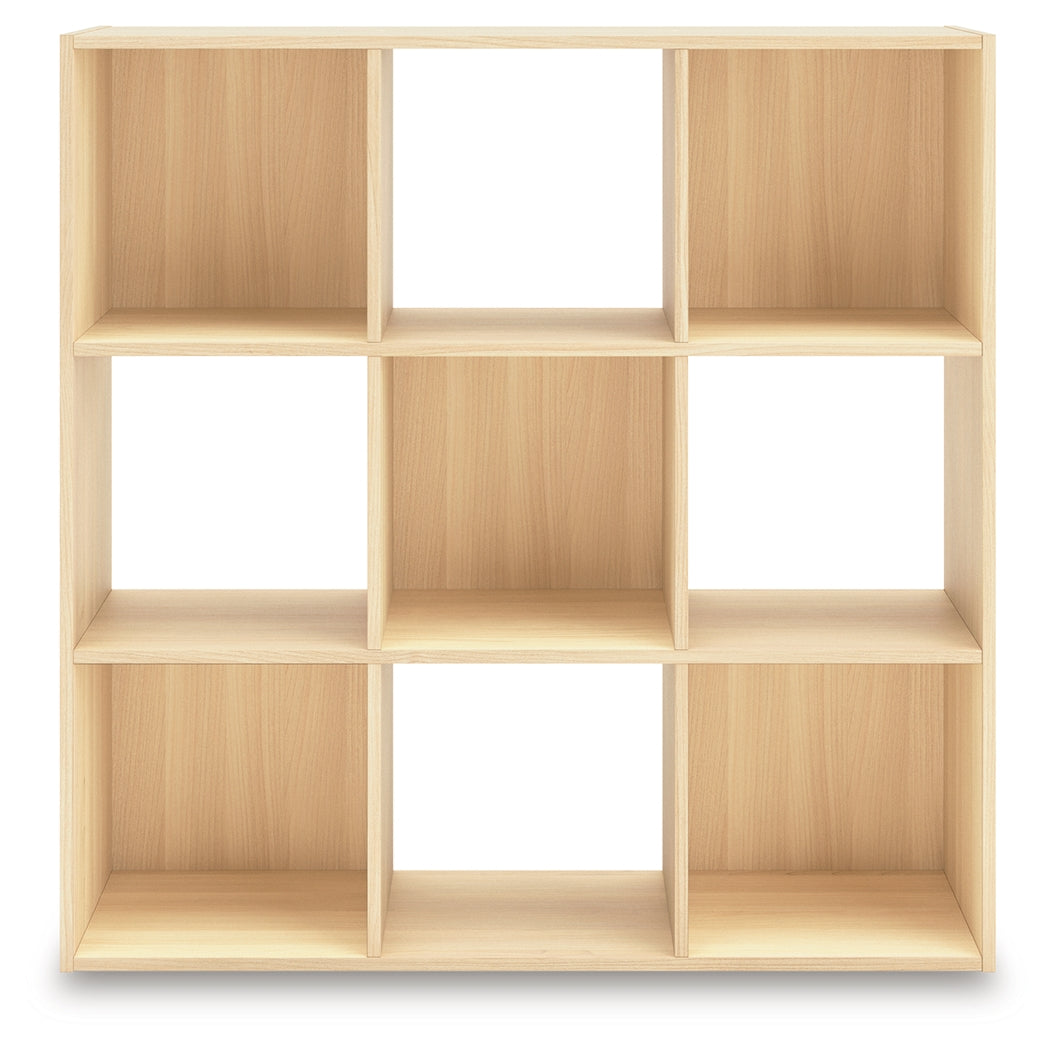 Piperton Tan Nine Cube Organizer from Ashley Furniture - Luna Furniture
