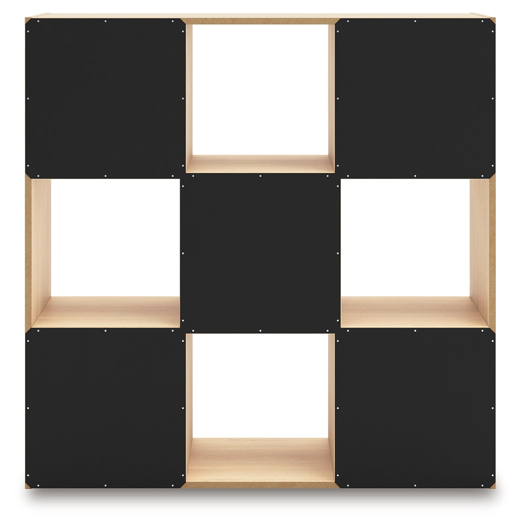 Piperton Tan Nine Cube Organizer from Ashley Furniture - Luna Furniture
