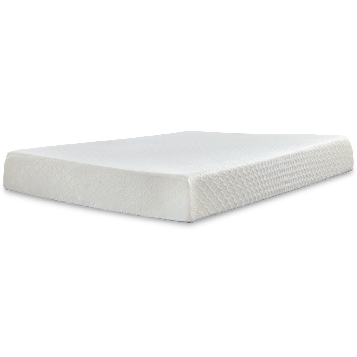 Piperton Twin Platform Bed with Mattress in White from Ashley Furniture - Luna Furniture