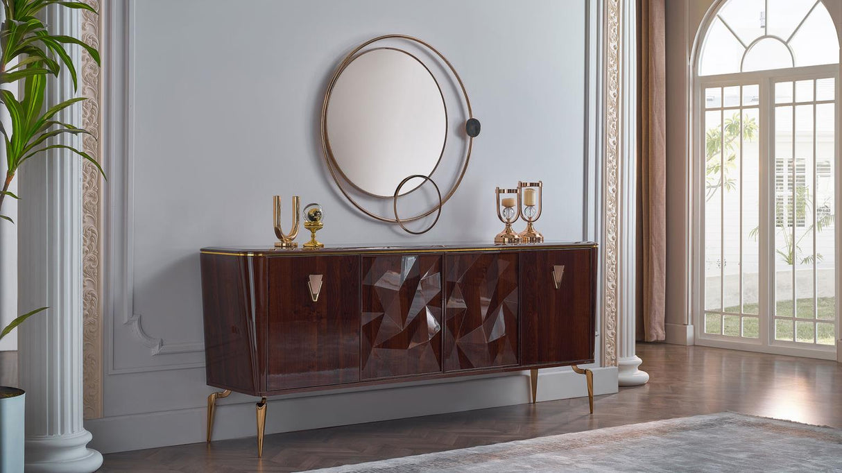 Plaza Tekst Buffet Mirror from Bellona - Luna Furniture