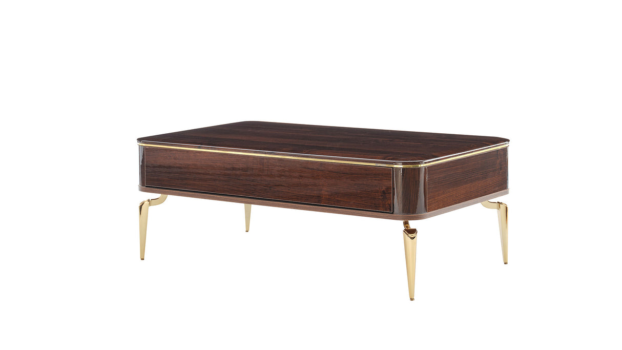 Plaza Walnut Coffee Table from Bellona - Luna Furniture