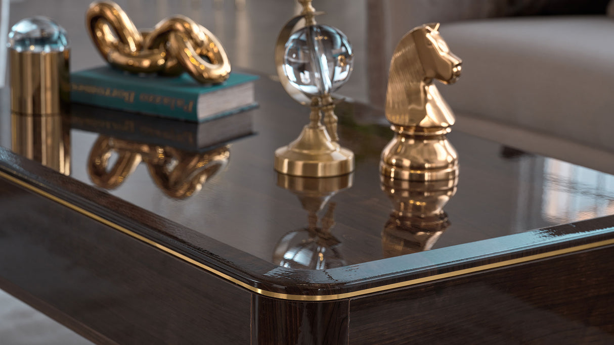 Plaza Walnut Coffee Table from Bellona - Luna Furniture