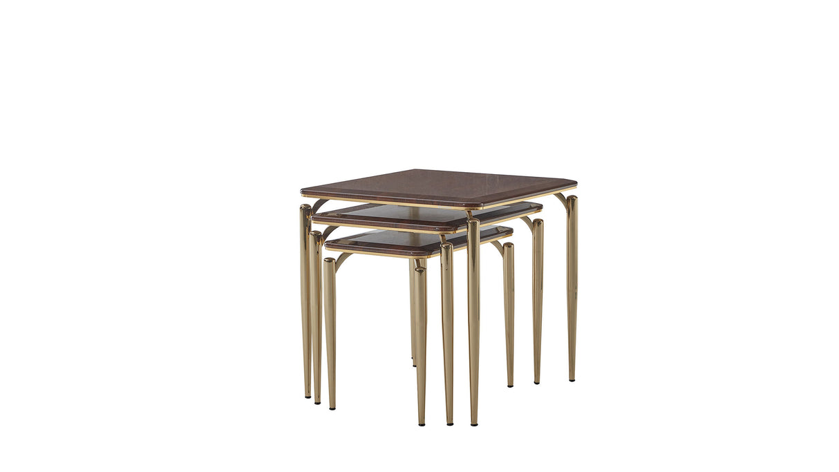 Plaza Walnut Nesting Table from Bellona - Luna Furniture
