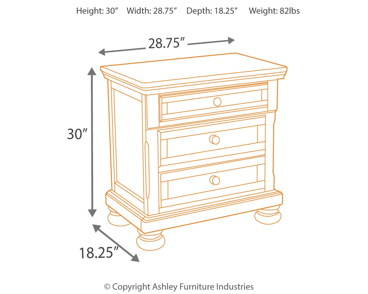 Porter Rustic Brown King Panel Bed, Chest and 2 Nightstands from Ashley Furniture - Luna Furniture