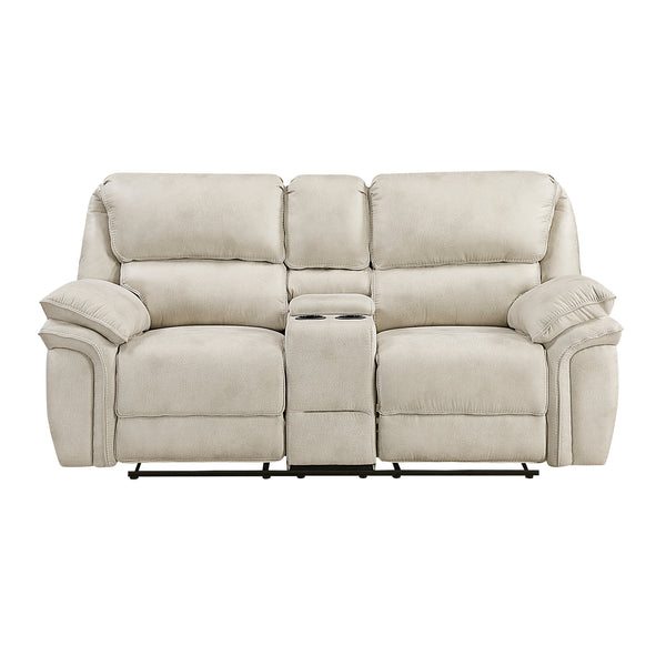 Proctor Pawter Double Reclining Loveseat with Center Console