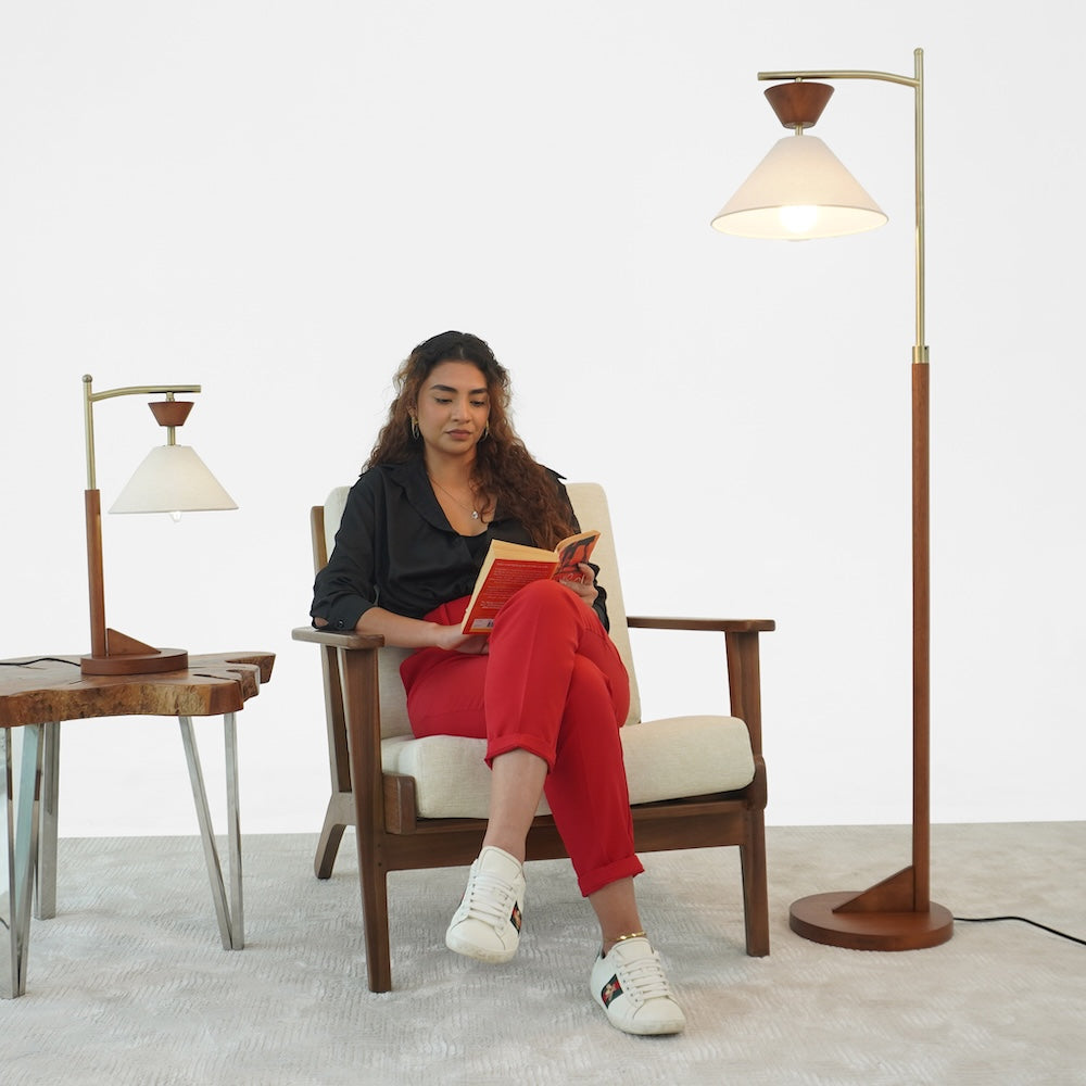 Zensa Brown Floor Lamp from Ashcroft Furniture - Luna Furniture