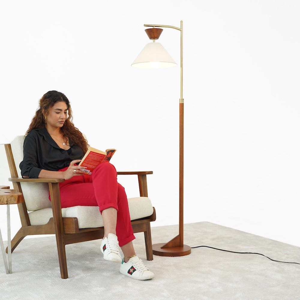 Zensa Brown Floor Lamp from Ashcroft Furniture - Luna Furniture