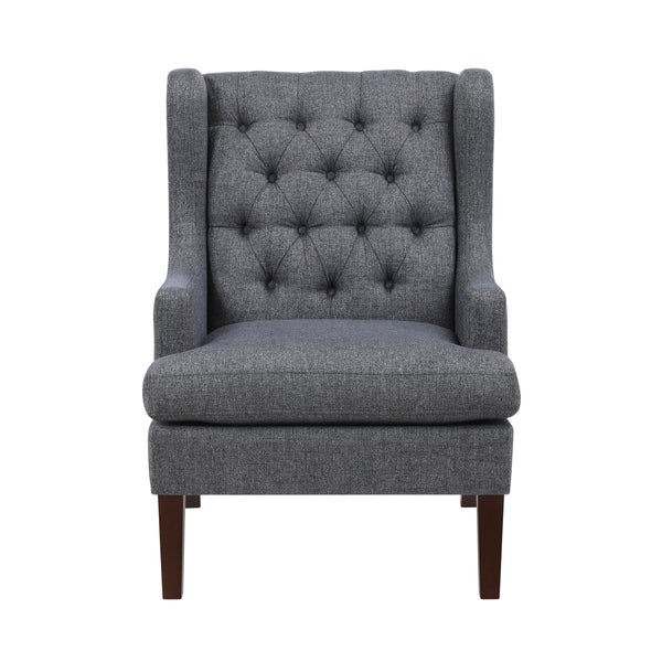 Quent Charcoal Accent Chair