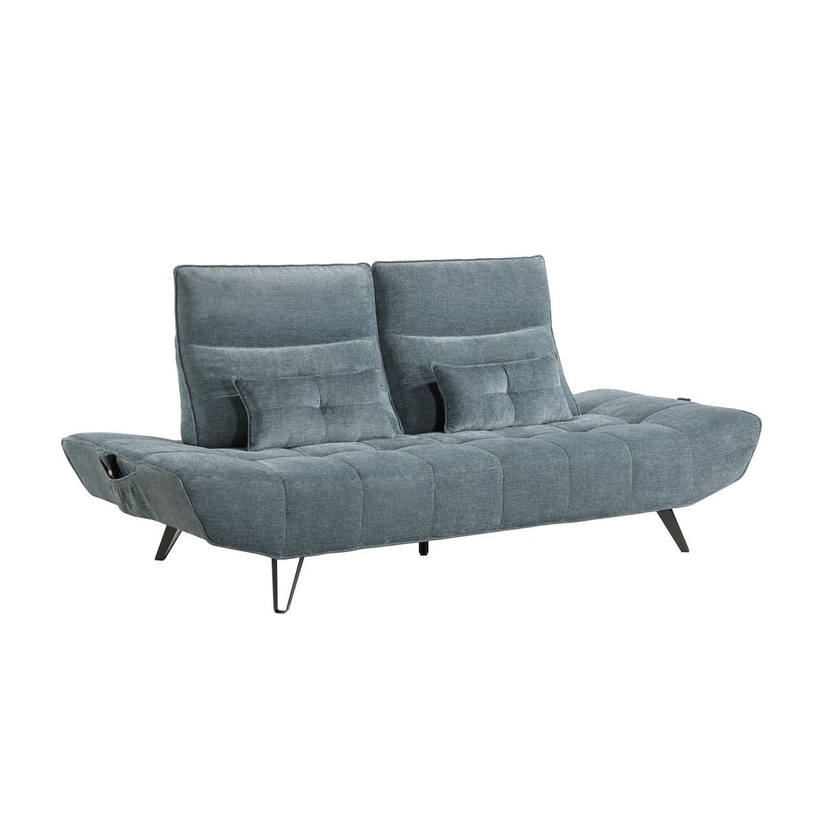 Quonsett Blue Sofa with Power Adjustable Seat from Homelegance - Luna Furniture