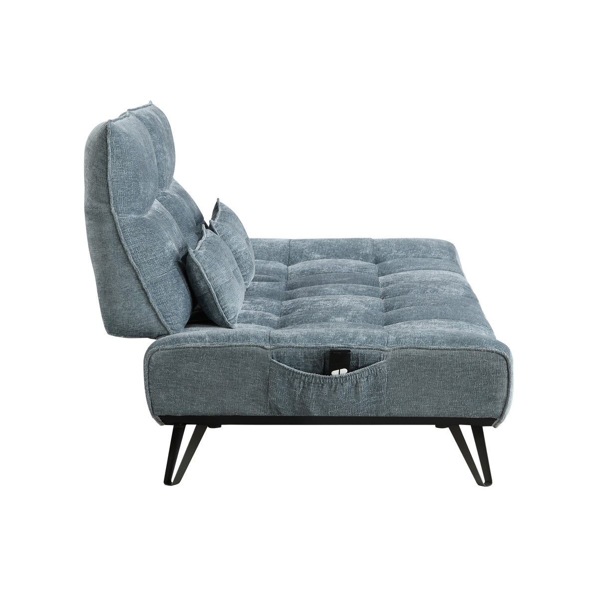 Quonsett Blue Sofa with Power Adjustable Seat from Homelegance - Luna Furniture