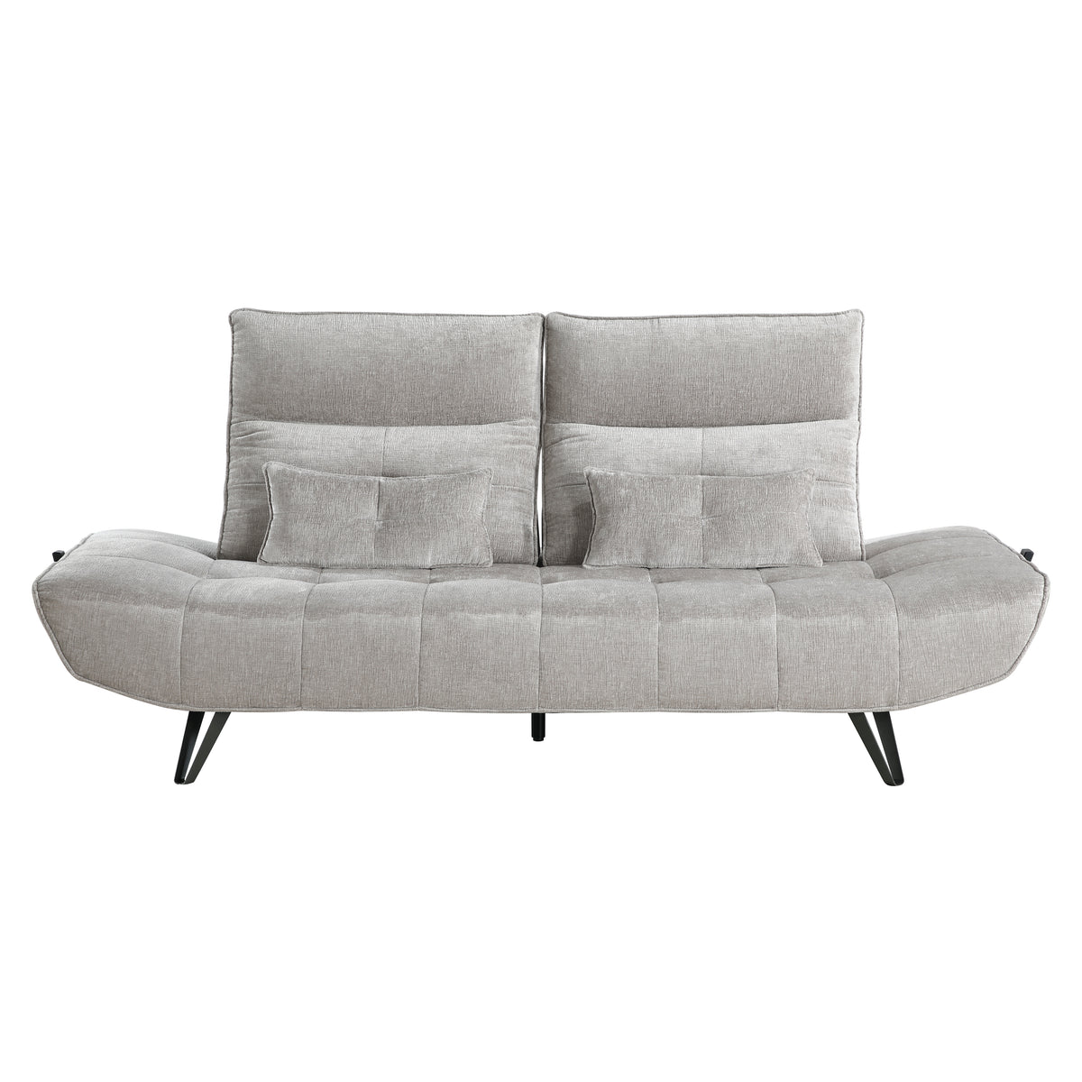 Quonsett Light Gray Sofa with Power Adjustable Seat from Homelegance - Luna Furniture