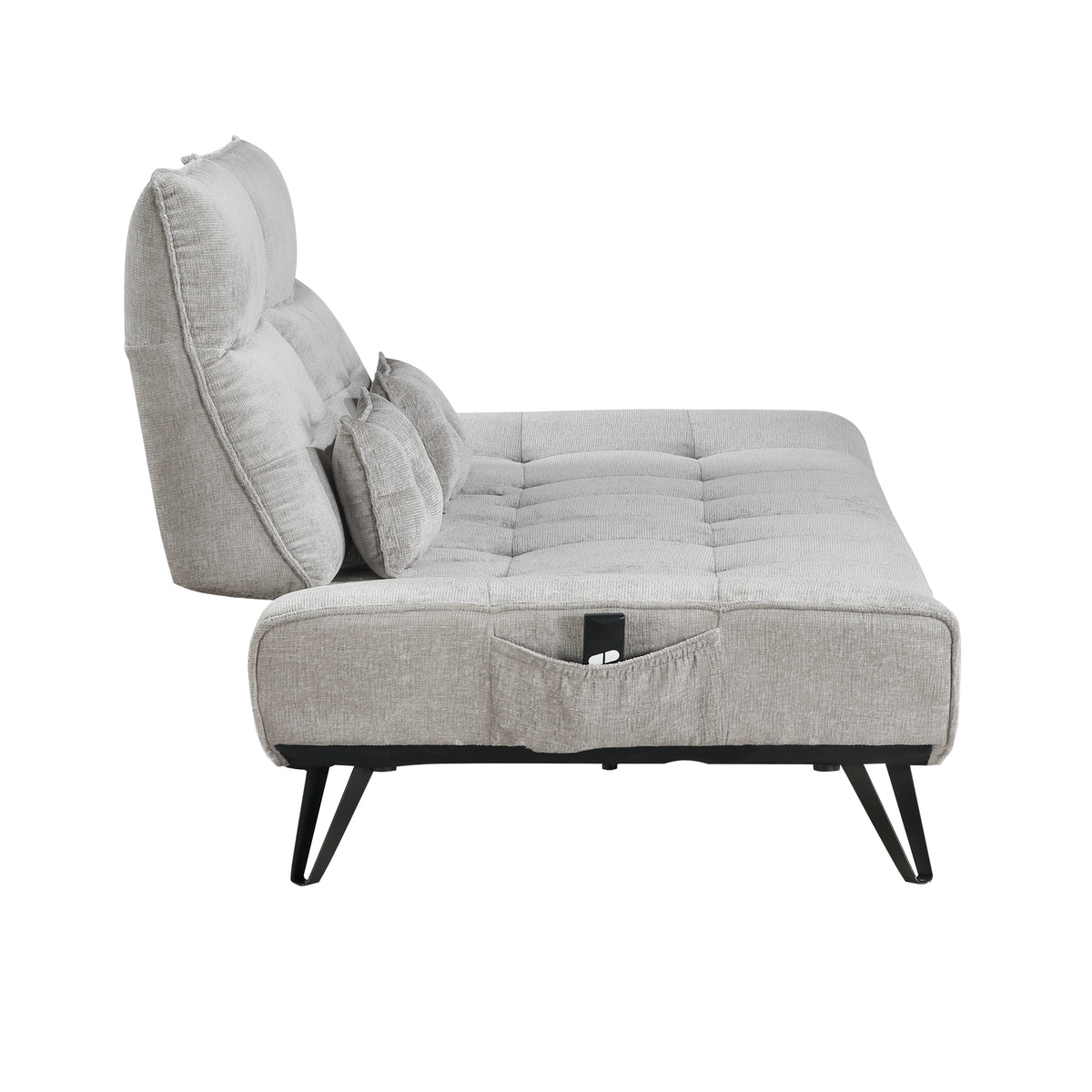 Quonsett Light Gray Sofa with Power Adjustable Seat from Homelegance - Luna Furniture