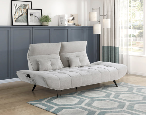 Quonsett Light Gray Sofa with Power Adjustable Seat