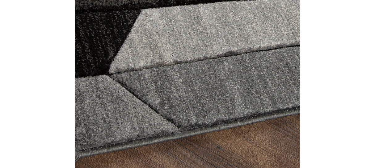 Chayse Black/Gray 5' x 6'7" Rug from Ashley - Luna Furniture