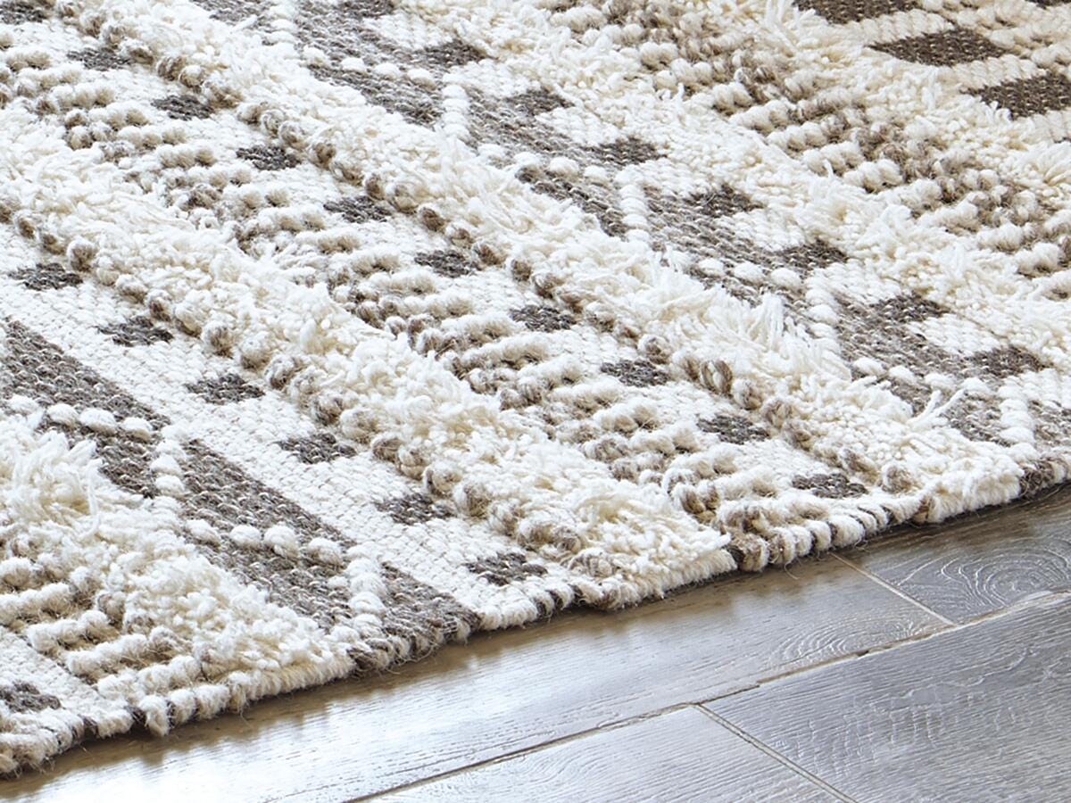 Karalee Ivory/Brown 5' x 7' Rug from Ashley Furniture - Luna Furniture