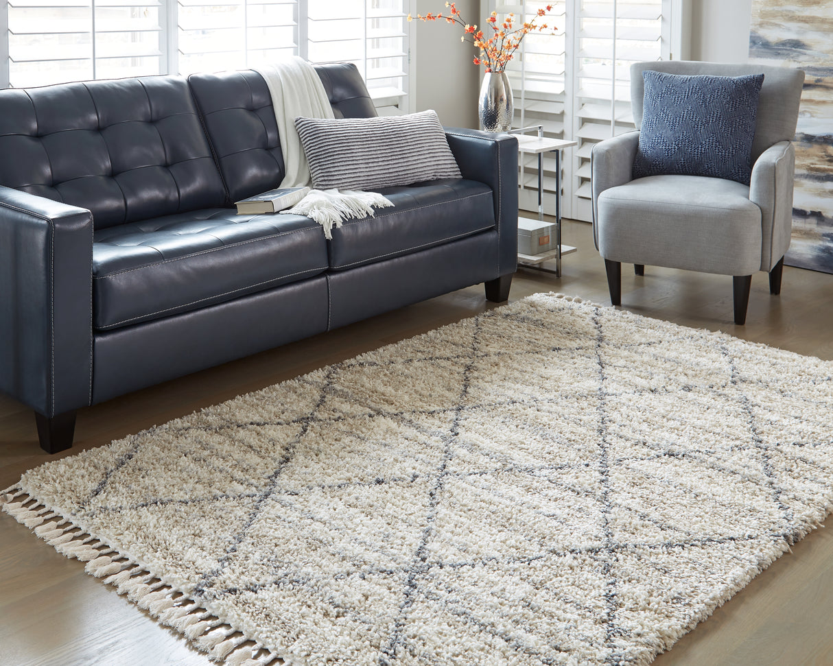 Abdalah Beige/Gray 5' x 7' Rug from Ashley - Luna Furniture