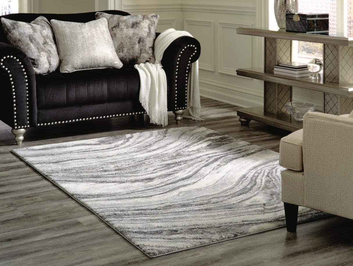 Wysdale Cream/Gray Large Rug from Ashley - Luna Furniture