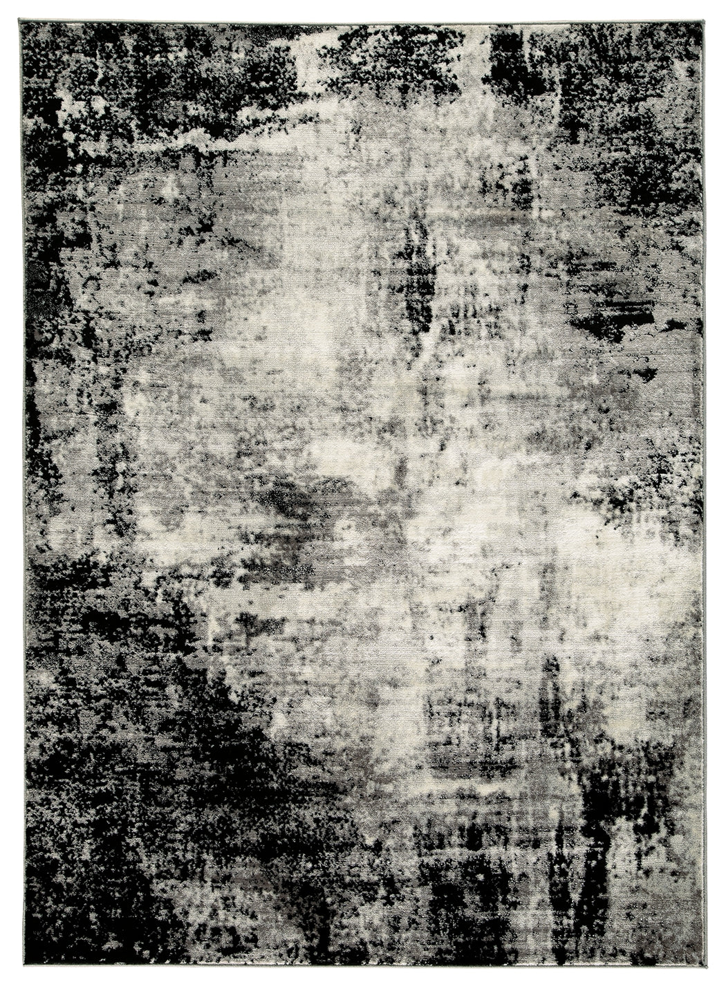 Zekeman Black/Cream/Gray Medium Rug from Ashley Furniture - Luna Furniture