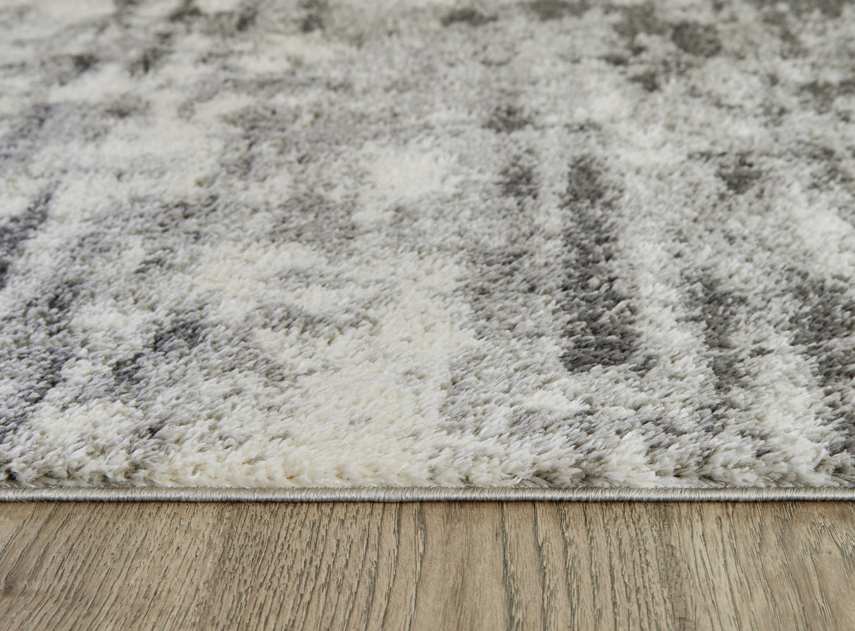 Gerdie Cream/Gray Medium Rug from Ashley Furniture - Luna Furniture
