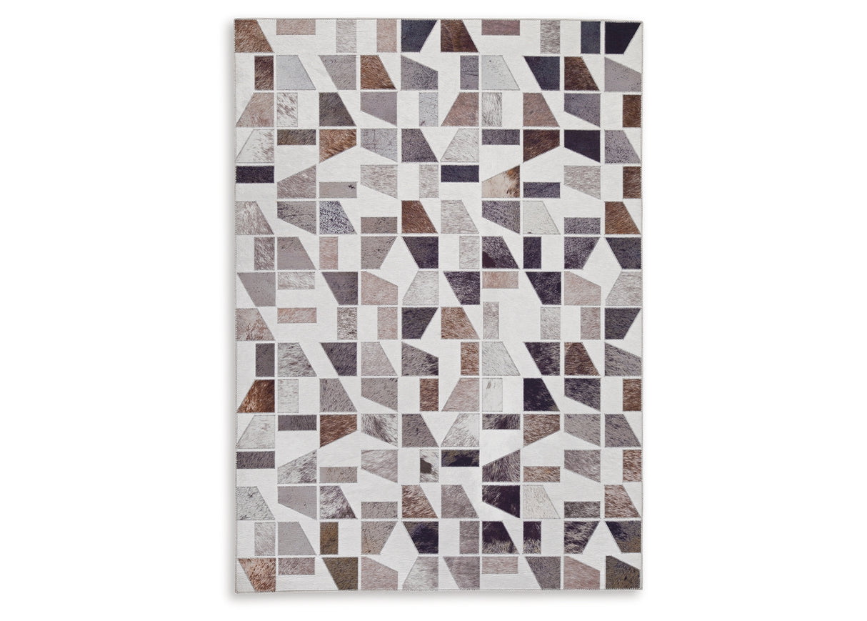 Jettner Multi 5' x 7' Rug from Ashley Furniture - Luna Furniture