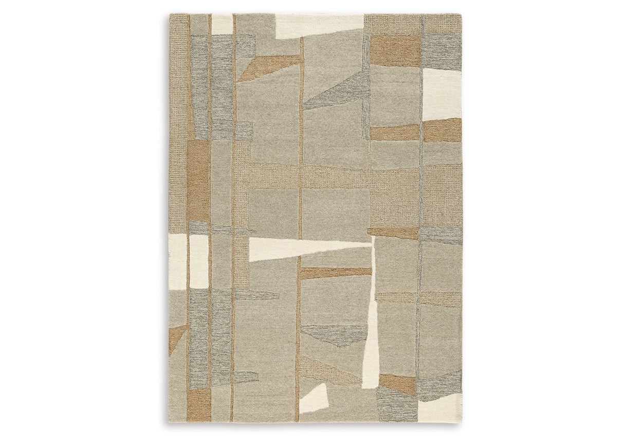 Abbotton Taupe/Gray/Caramel 8' x 10' Rug from Ashley - Luna Furniture