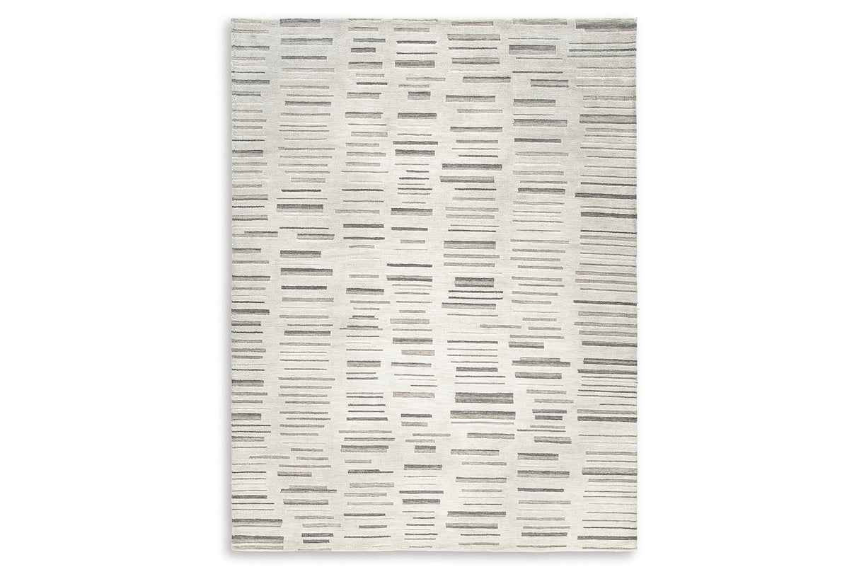 Leesdale Ivory/Brown/Black 8' x 10' Rug from Ashley Furniture - Luna Furniture