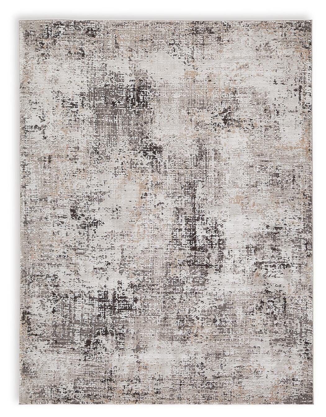 Elaning Black/Gray/Cream Medium Rug from Ashley - Luna Furniture
