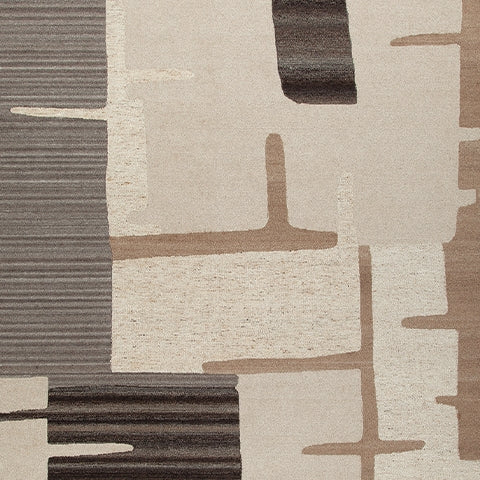 Kencher Beige/Brown Extra Large Rug from Ashley Furniture - Luna Furniture