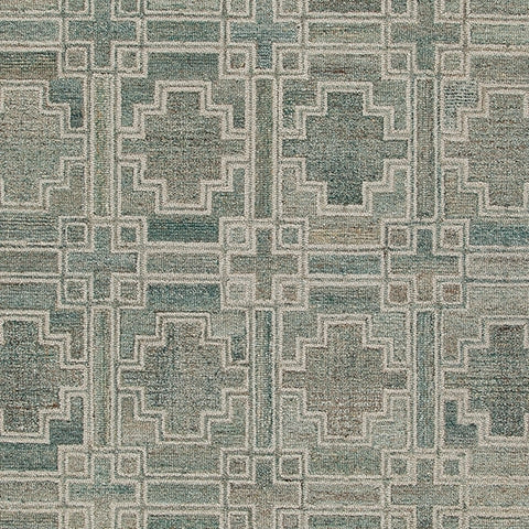 Jossland Turquoise/Ivory Medium Rug from Ashley - Luna Furniture