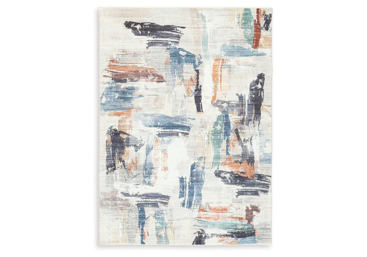 Hessland Multi Washable Large Rug from Ashley Furniture - Luna Furniture