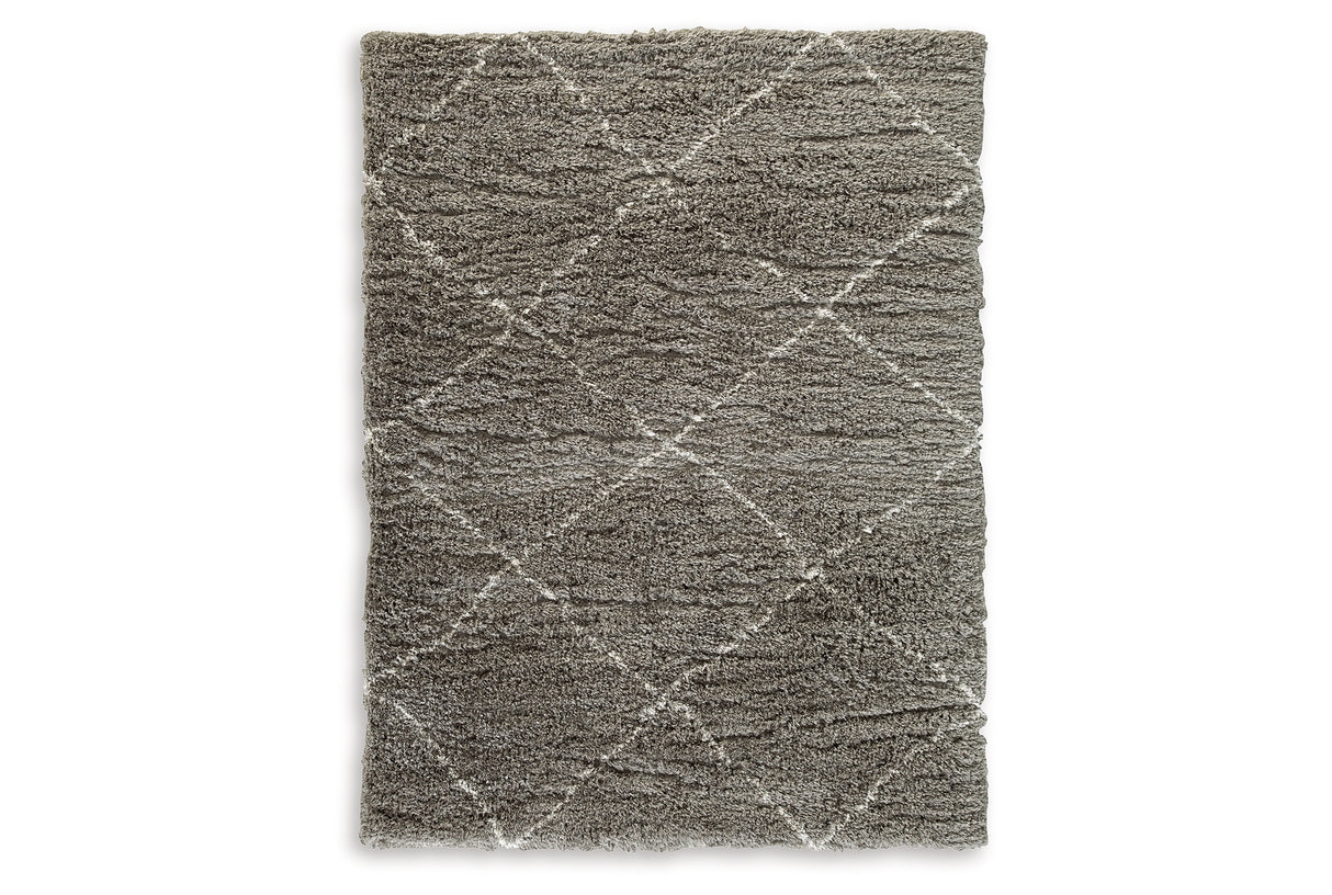 Wrenlow Gray/Cream Large Rug from Ashley Furniture - Luna Furniture