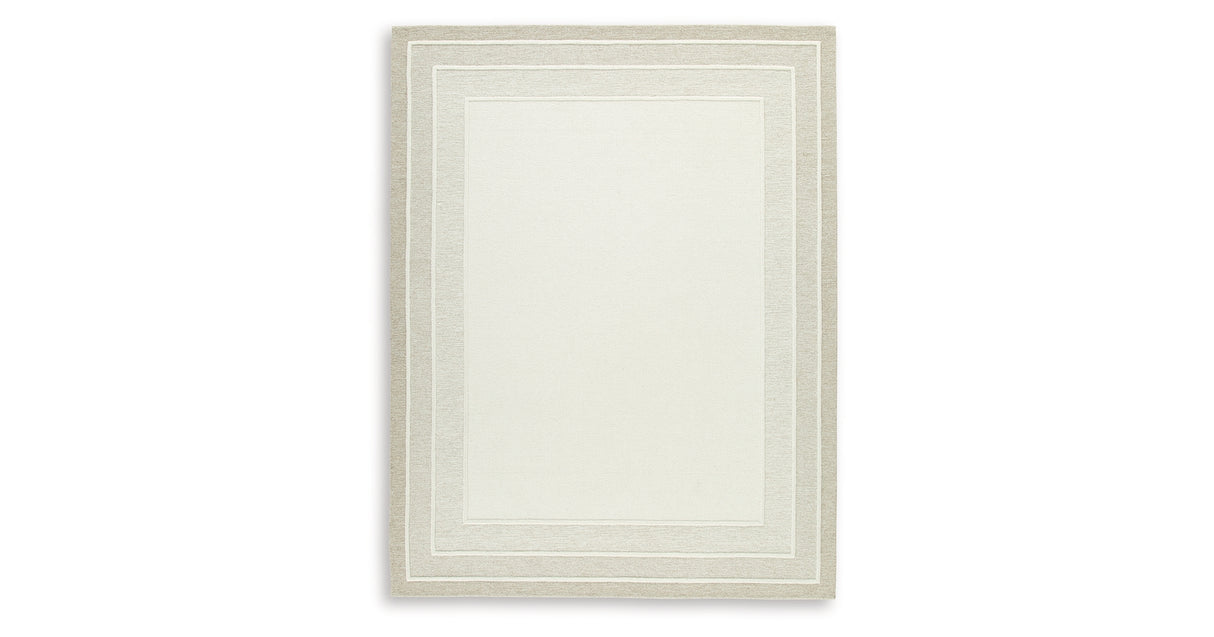 Teelgan Ivory/Tan Large Rug from Ashley Furniture - Luna Furniture