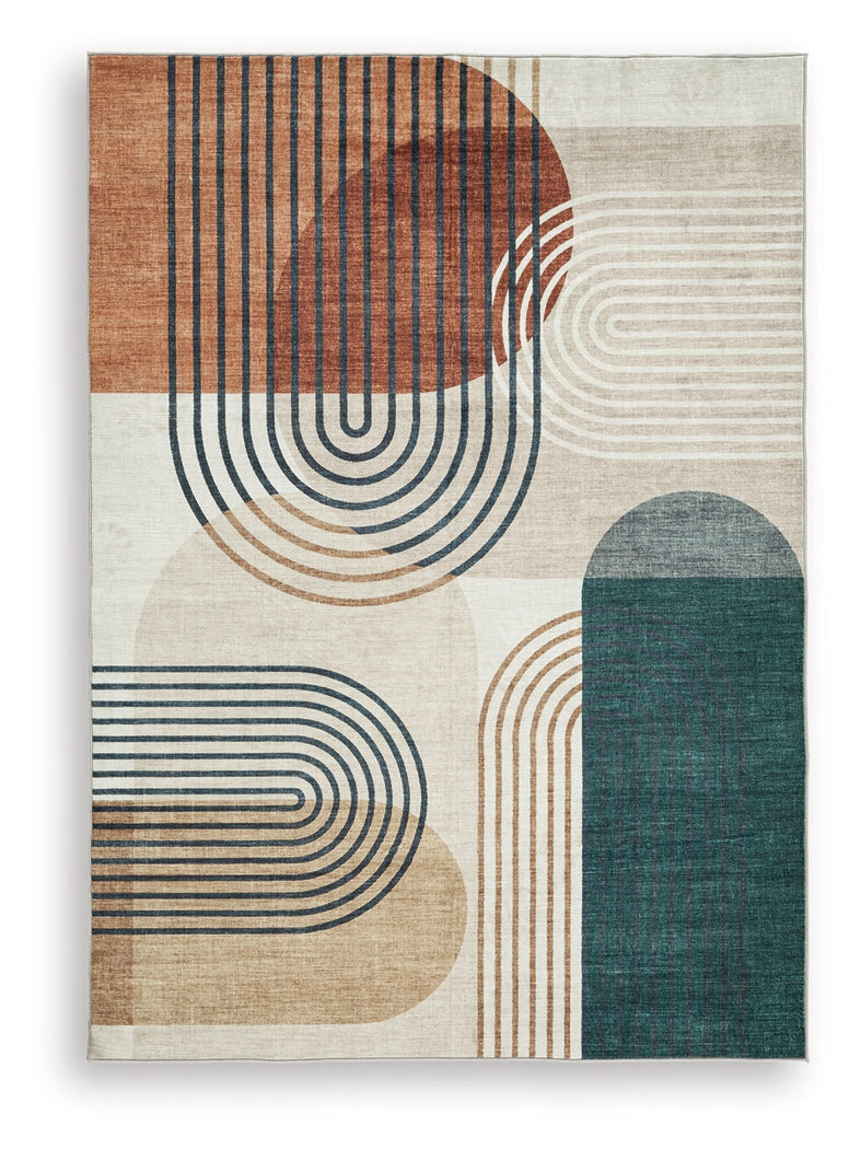 Farrendale Multi Washable Large Rug from Ashley Furniture - Luna Furniture