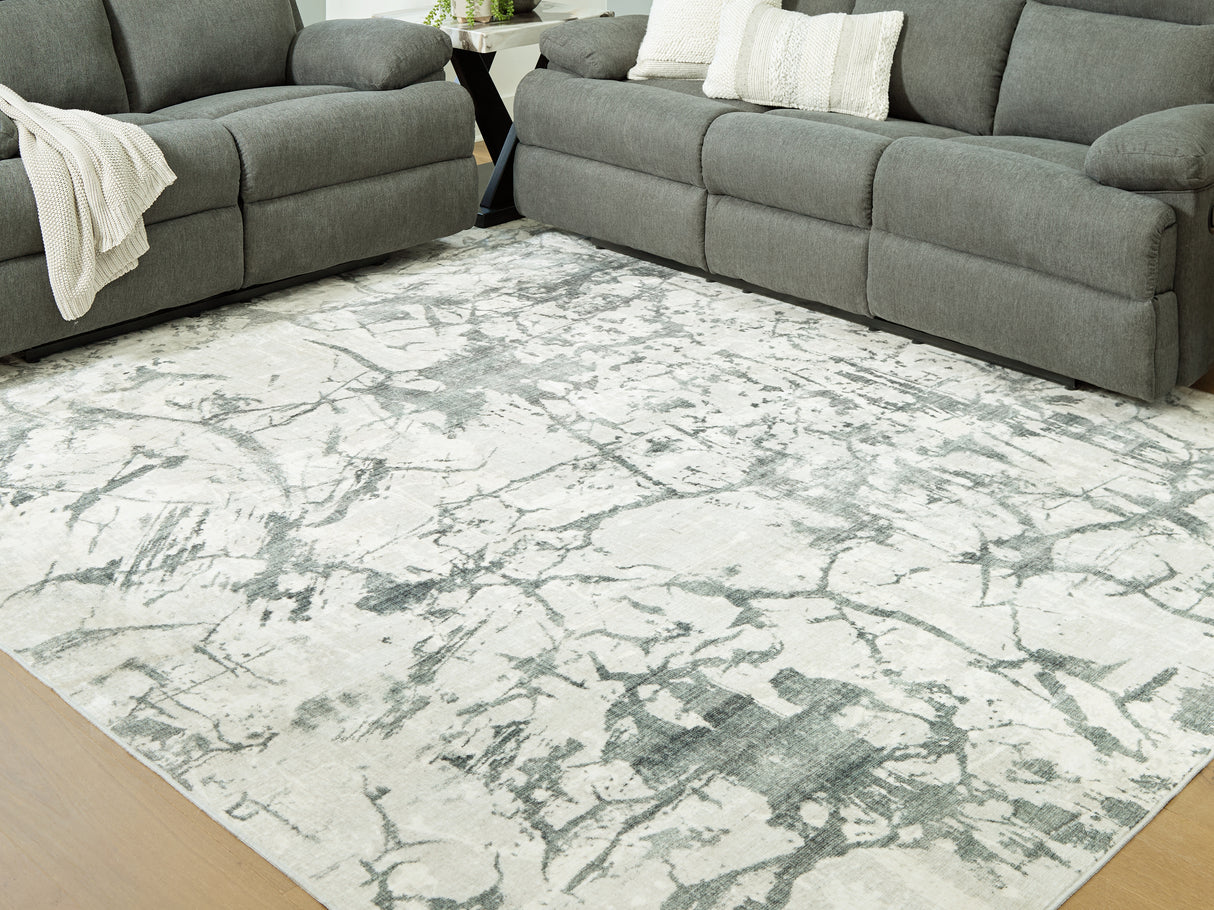 Tobinbury Gray Washable Large Rug from Ashley Furniture - Luna Furniture