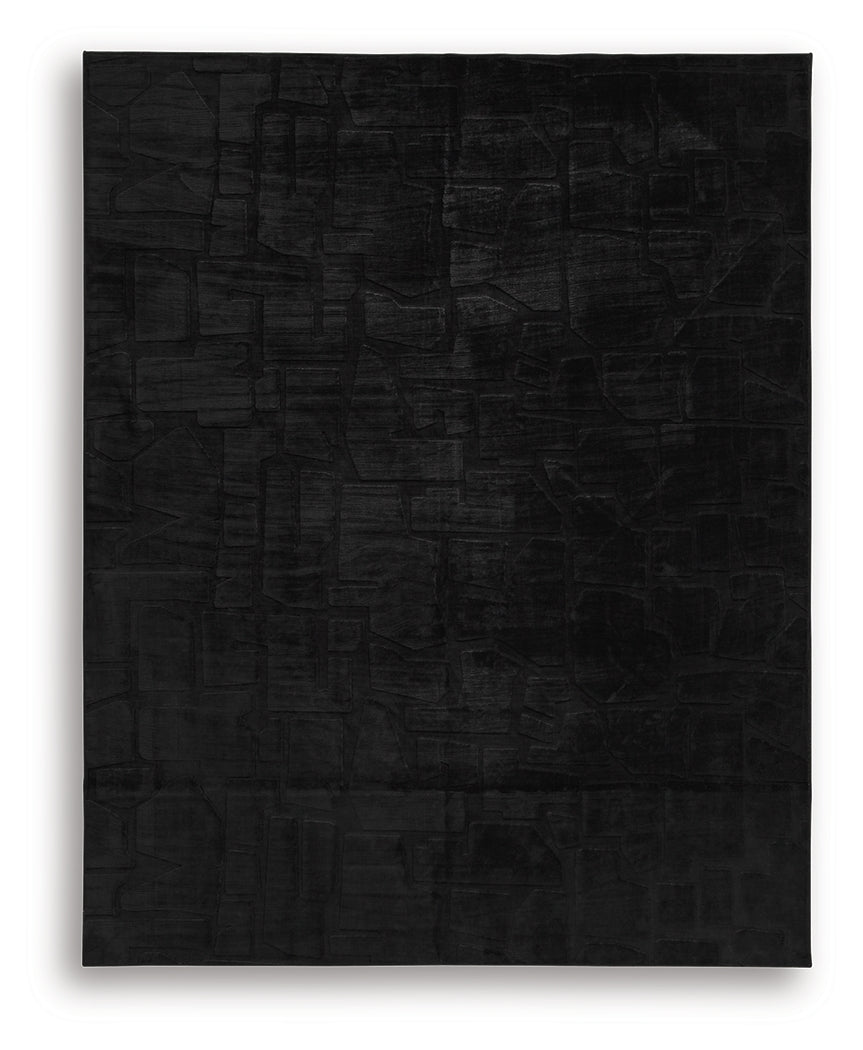 Gibbswell Black Washable Large Rug from Ashley Furniture - Luna Furniture