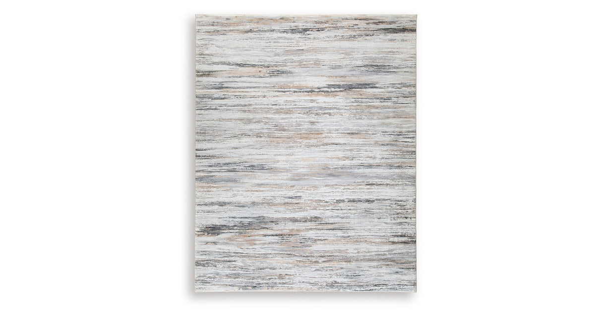 Nace Gray/Brown/White Large Rug from Ashley Furniture - Luna Furniture
