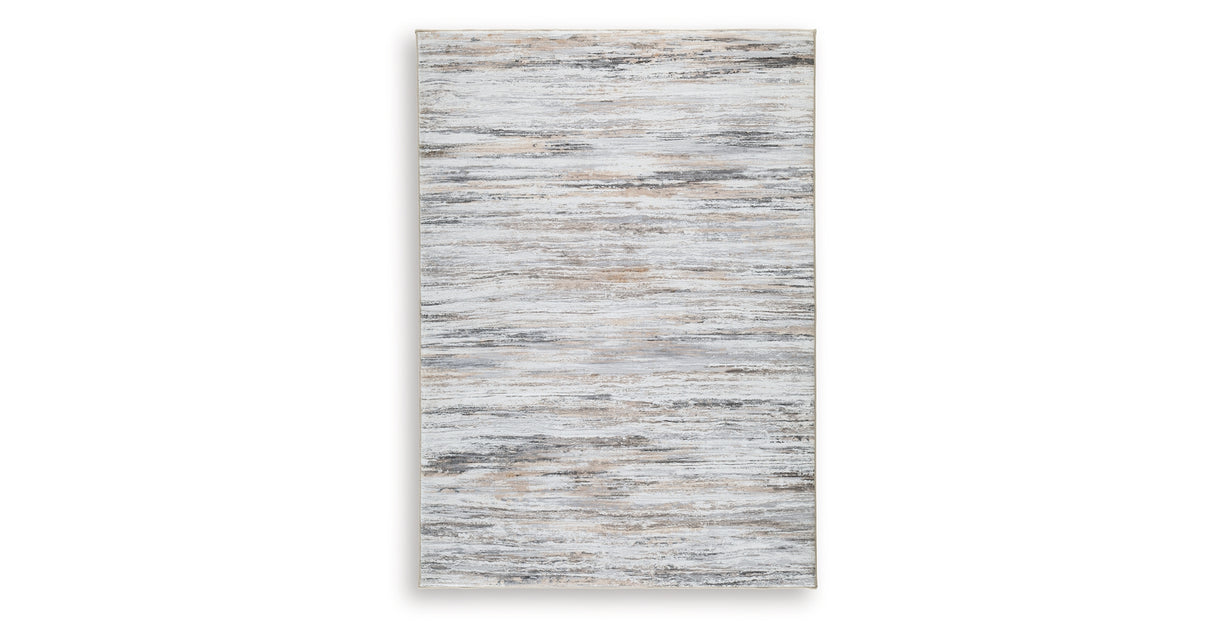Nace Gray/Brown/White Medium Rug from Ashley Furniture - Luna Furniture