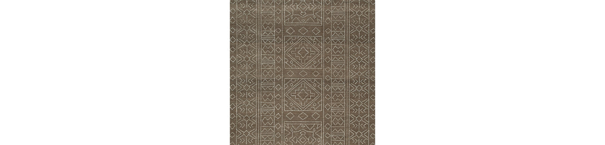 Merrittman Brown/Ivory Large Rug from Ashley Furniture - Luna Furniture