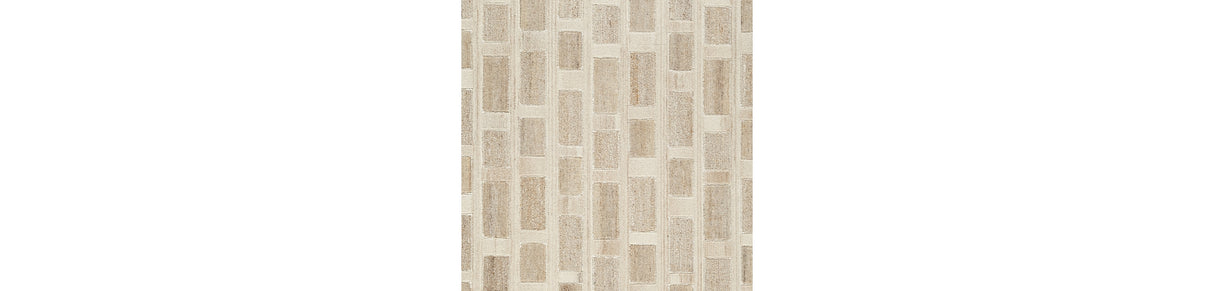 Lisgrove Tan/Brown/White Medium Rug from Ashley Furniture - Luna Furniture