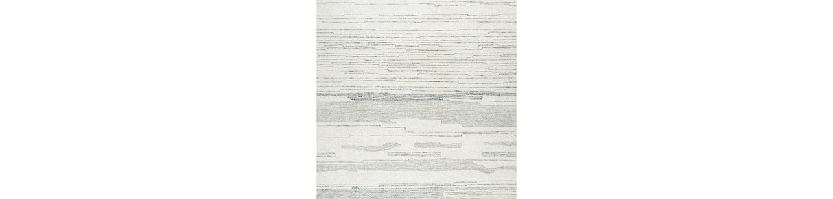 Genemost Ivory/Blue Large Rug from Ashley Furniture - Luna Furniture