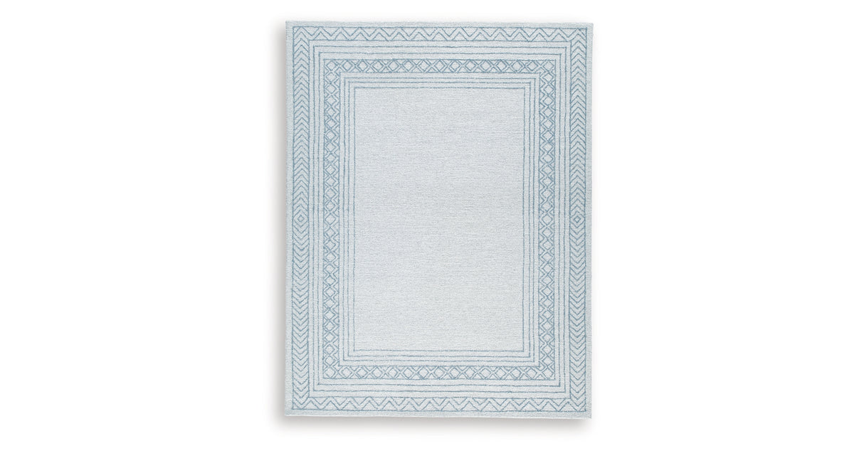 Azelhurst Blue/Ivory/Gray Large Rug from Ashley - Luna Furniture