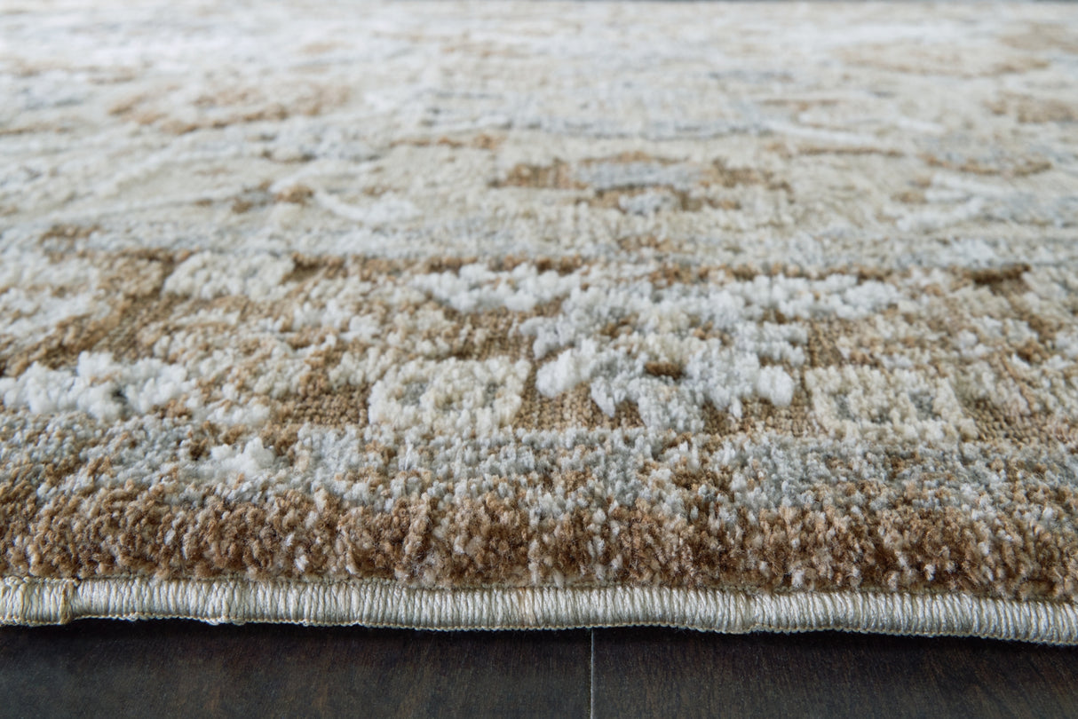Ainswick Brown/Beige/Gray Memory Foam Medium Rug from Ashley - Luna Furniture